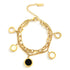 18K gold plated Stainless steel bracelet, Intensity - zemarajewelry