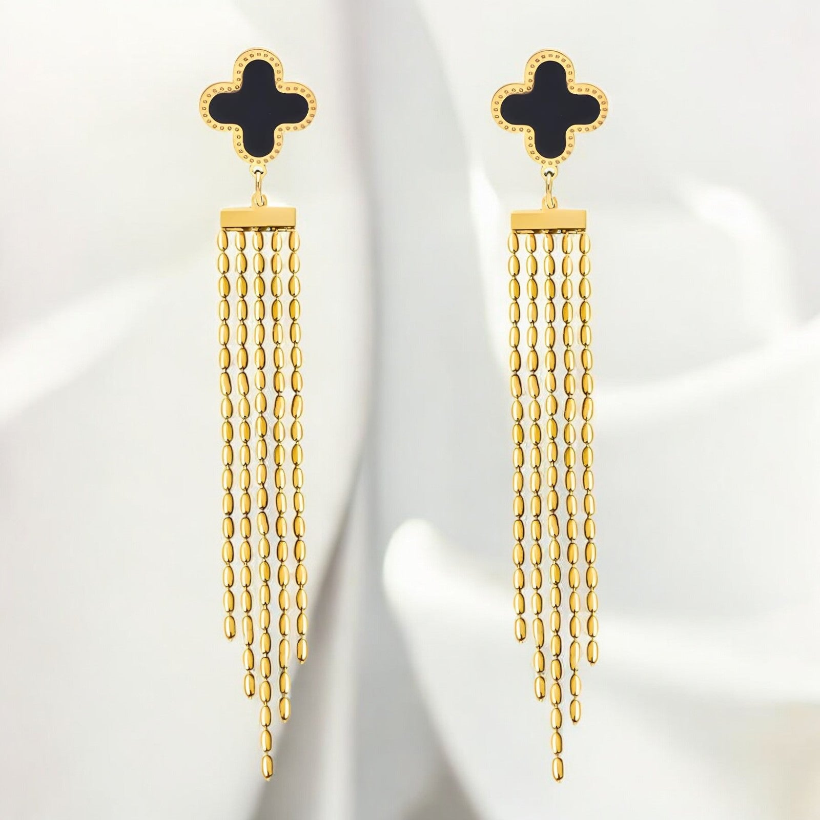18K gold plated Stainless steel earrings - zemarajewelry