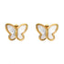 18K gold plated Stainless steel "Butterflies" earrings, Intensity - zemarajewelry