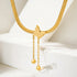 18K gold plated Stainless steel "Butterfly" necklace - zemarajewelry