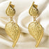 18K gold plated Stainless steel earrings - zemarajewelry