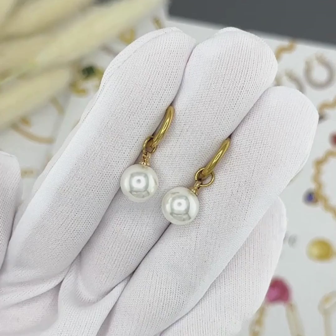 18K gold plated Stainless steel earrings, Intensity
